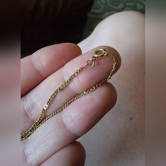 Vintage painted/printed necklace - Picture 4 of 4